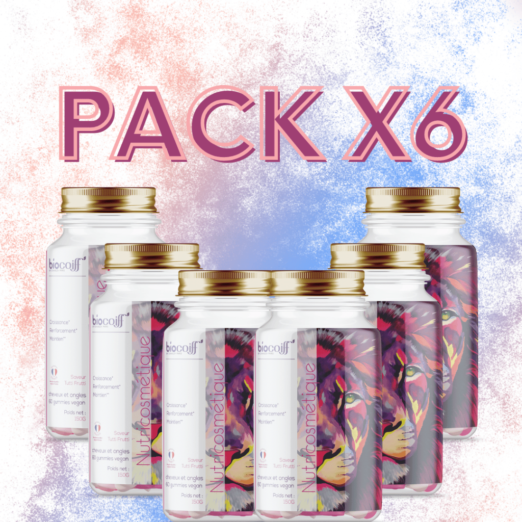 Pack 6 Pots de Gummies maintien force croissance